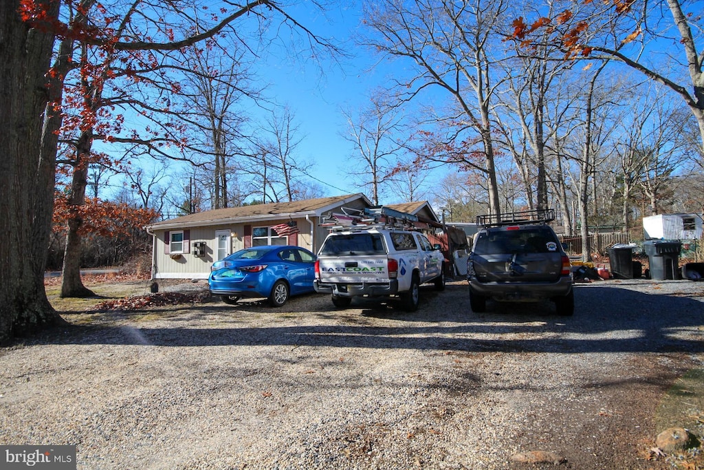 view of vehicle parking