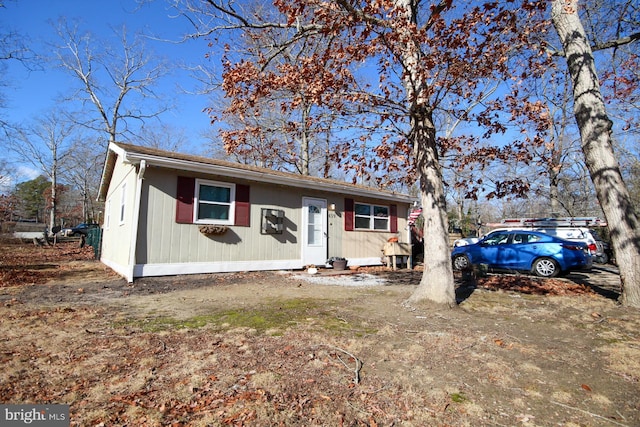 view of front of home