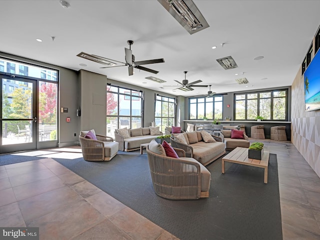 interior space featuring french doors