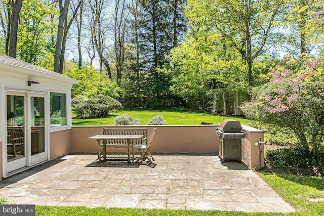 74 Wilson Rd, Princeton, NJ 08540 - view of patio / terrace featuring fence and grilling area