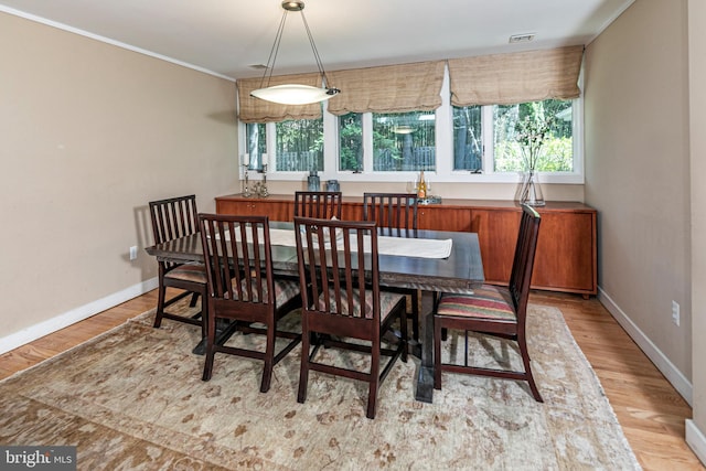 74 Wilson Rd, Princeton, NJ 08540 - dining room featuring crown molding, baseboards, a healthy amount of sunlight, and wood finished floors