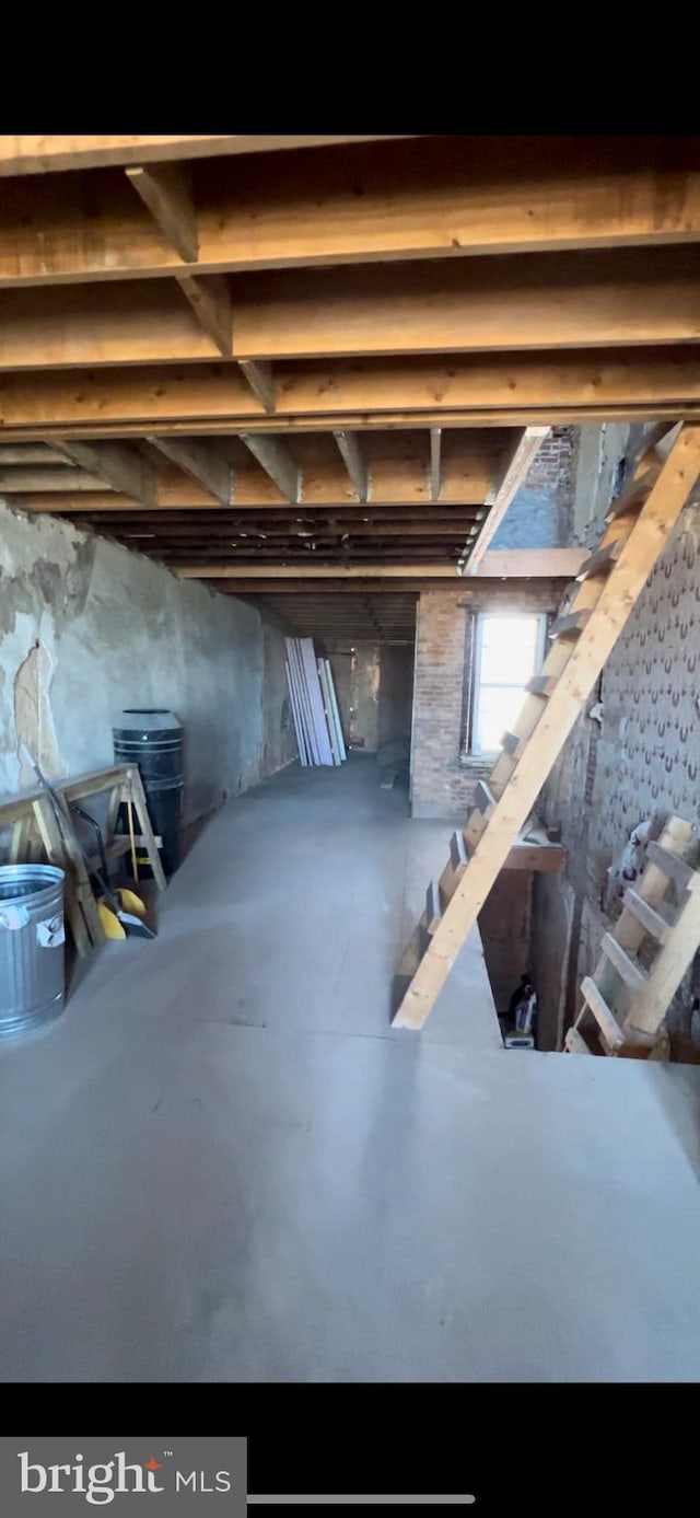 view of basement