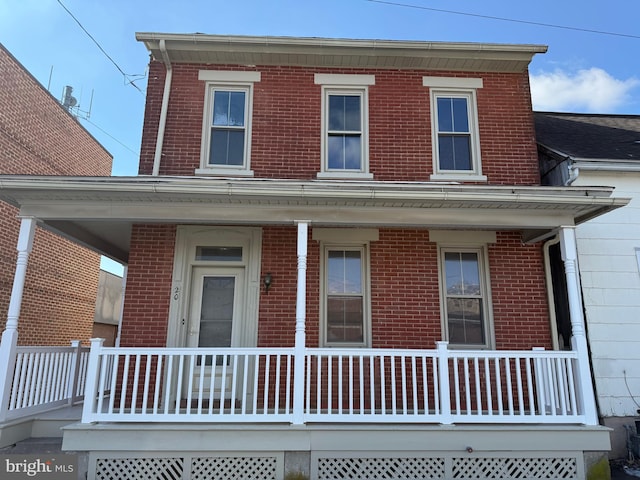 exterior space with a porch