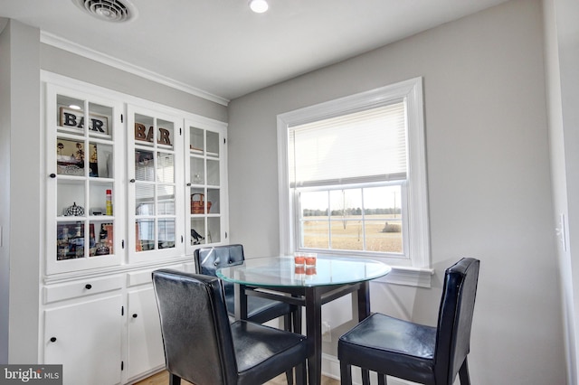 view of dining area