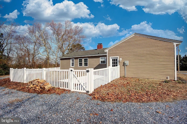 view of home's exterior