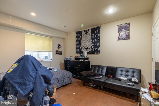 bedroom featuring carpet floors