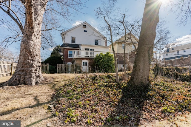 view of back of property