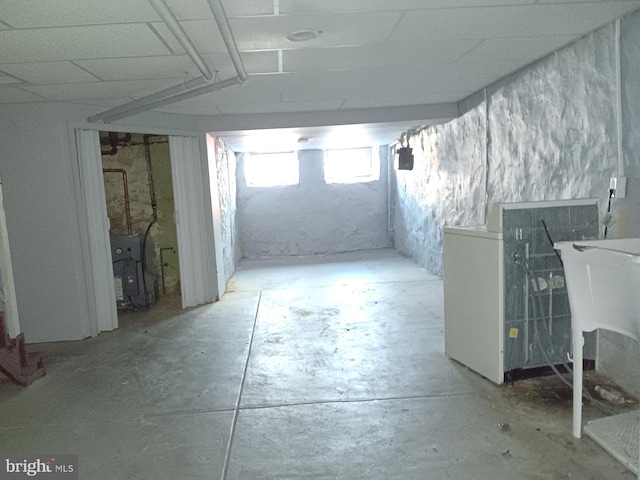 view of basement