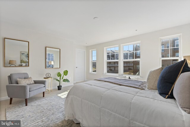 bedroom with baseboards
