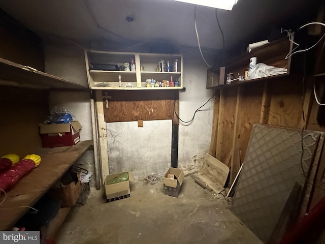 view of basement