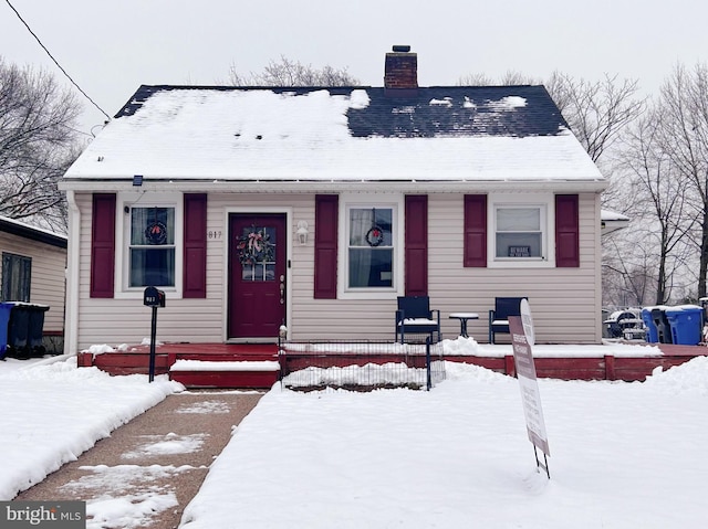 view of bungalow-style home