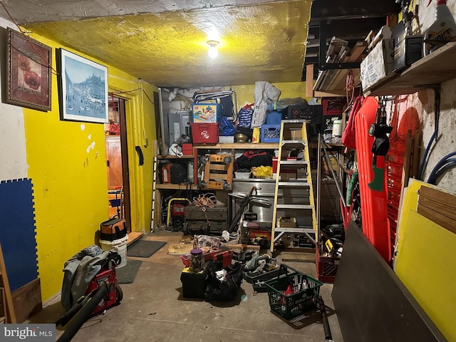 view of storage room