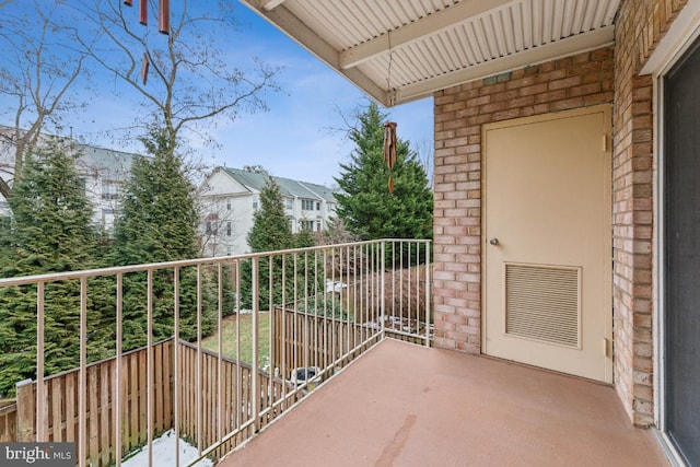 view of balcony