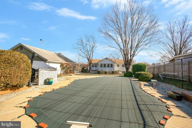 view of pool with a patio