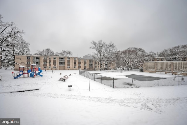 surrounding community featuring a playground