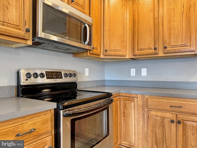 kitchen featuring appliances with stainless steel finishes