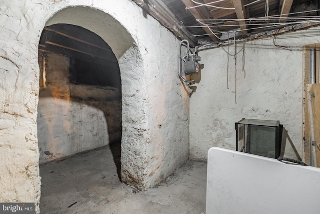 view of basement