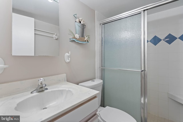 10300 Coastal Hwy Unit 104, Ocean City, MD 21842 - bathroom with toilet, tiled shower, and vanity