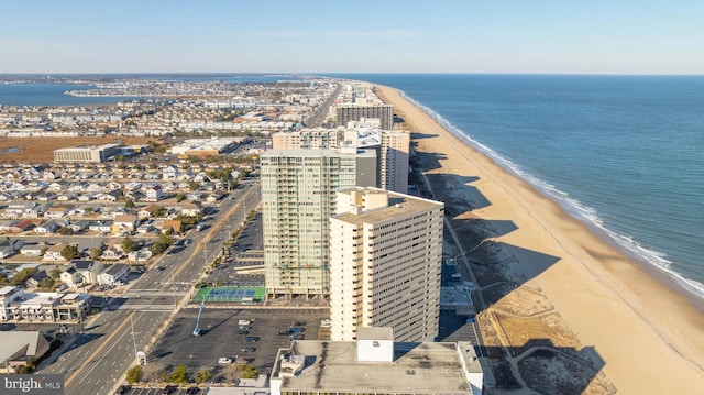 10300 Coastal Hwy Unit 104, Ocean City, MD 21842 - aerial view with a water view, a view of city, and a view of the beach