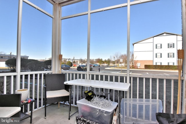 sunroom featuring a healthy amount of sunlight