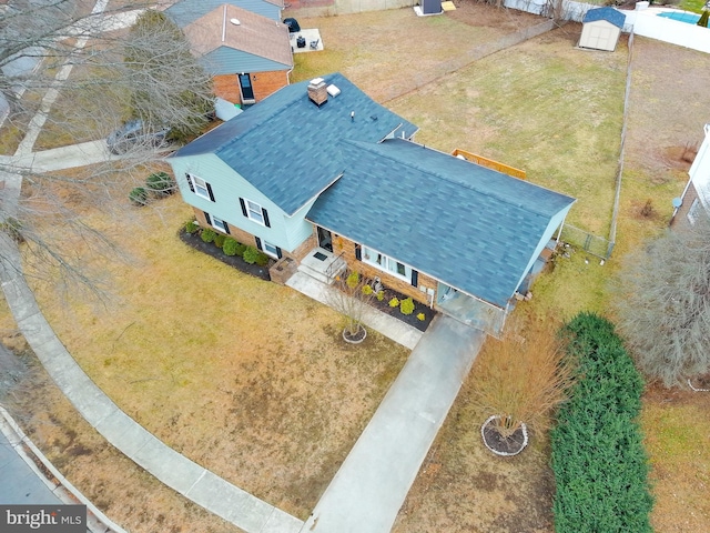 birds eye view of property