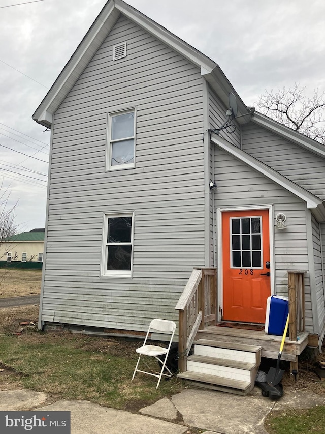 view of rear view of property