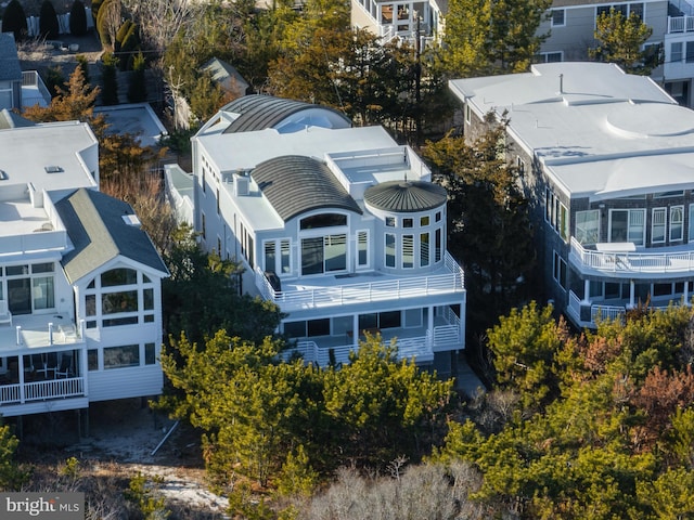 view from above of property