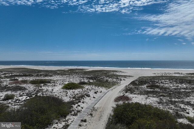 bird's eye view of expansive beach