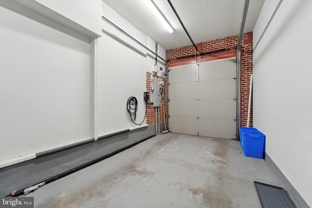 garage featuring electric panel