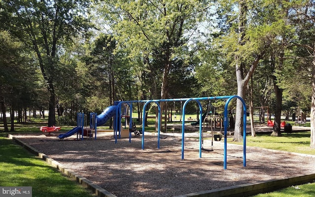 view of jungle gym