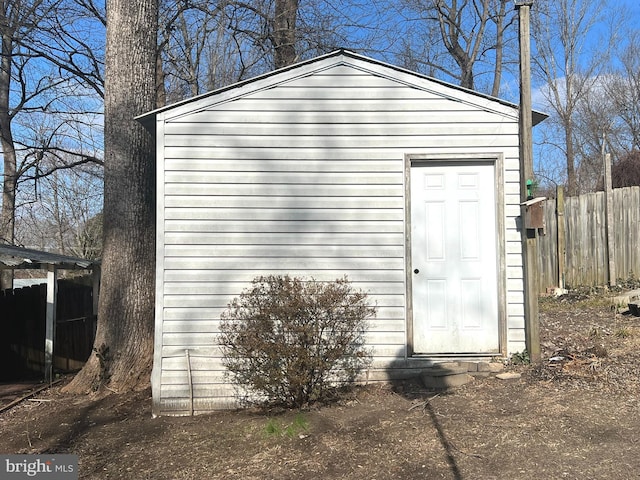 view of outbuilding