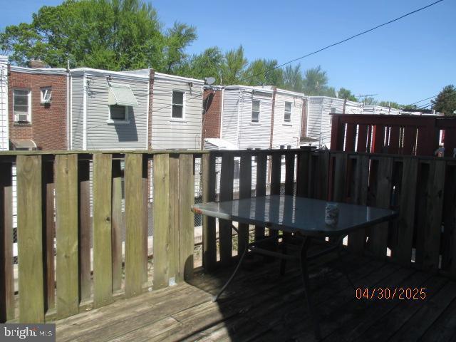 6535 Windsor, Philadelphia, PA 19142 - view of wooden deck