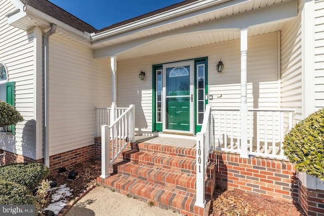 view of entrance to property