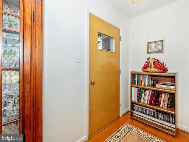 interior space featuring light hardwood / wood-style floors