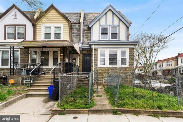 view of front of property with a porch