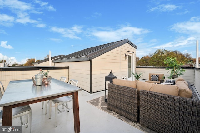 view of patio / terrace with outdoor lounge area