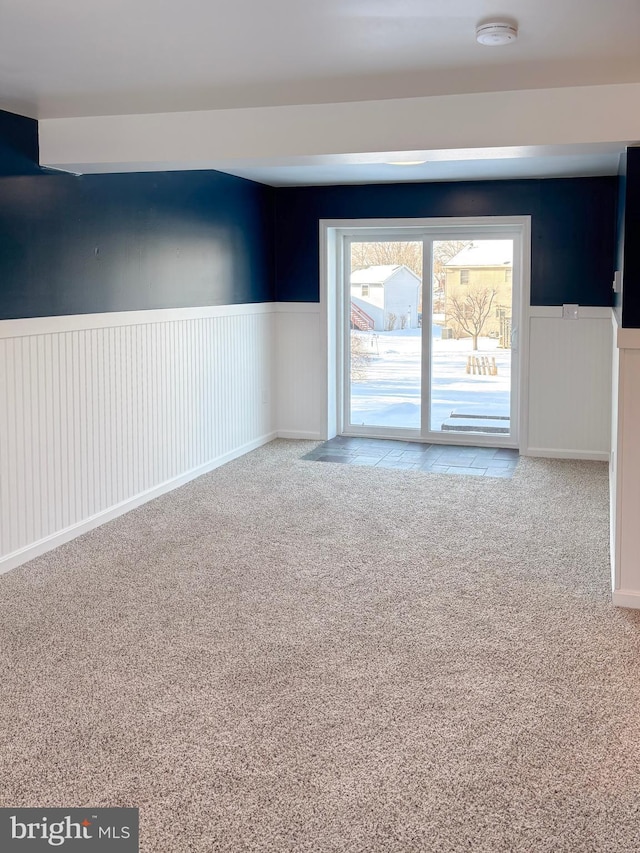 view of carpeted empty room