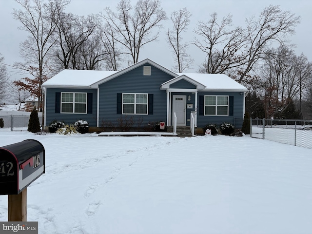 view of ranch-style house