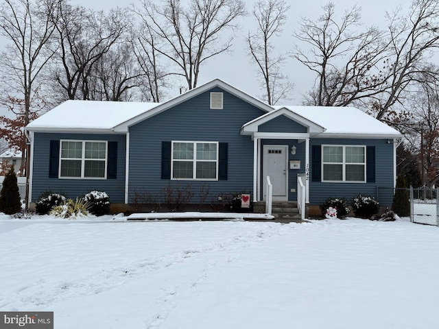 view of ranch-style house