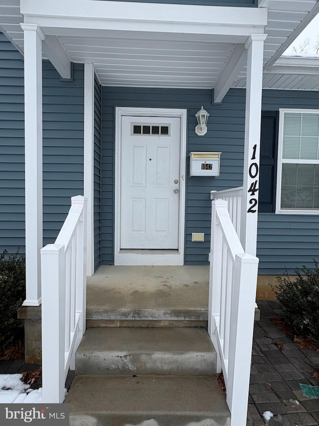 view of entrance to property