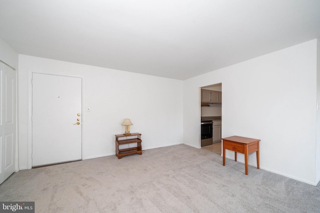 view of carpeted empty room