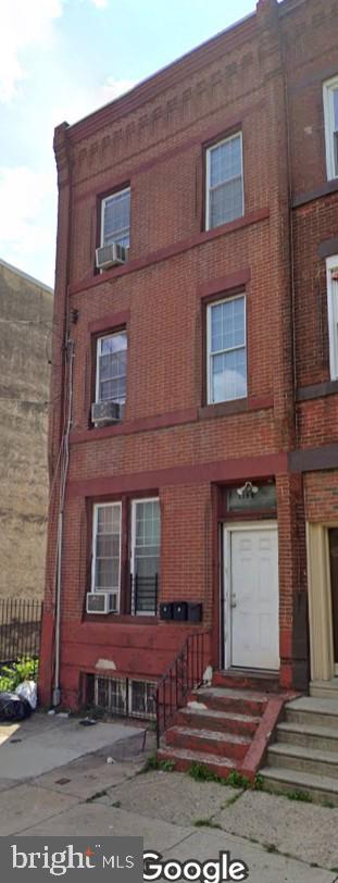 2130 N 19th St, Philadelphia, PA 19121 - view of building exterior with entry steps and cooling unit