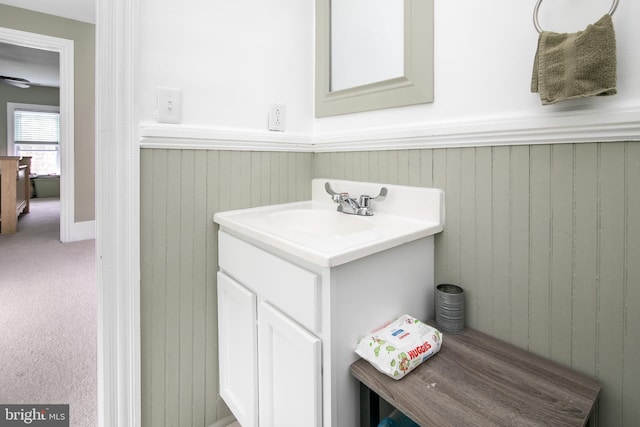 bathroom featuring vanity