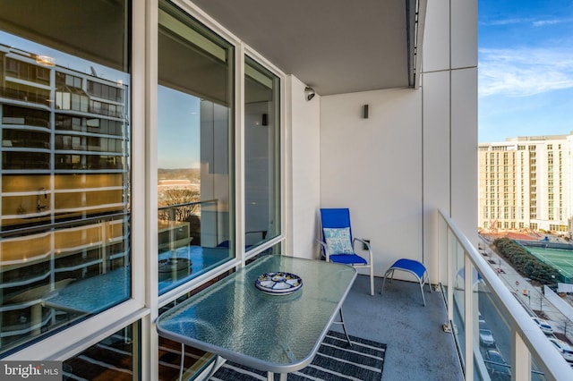 view of balcony