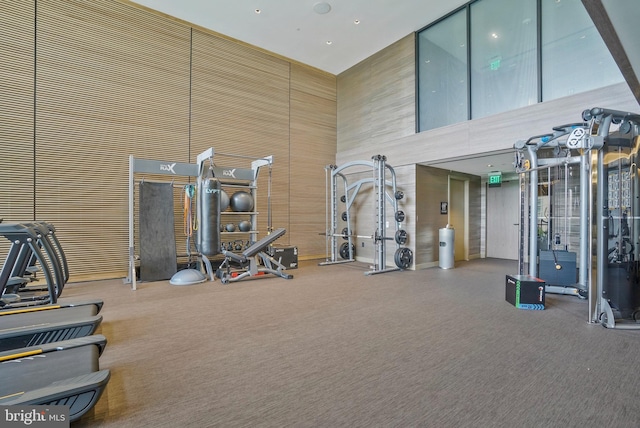 view of exercise room