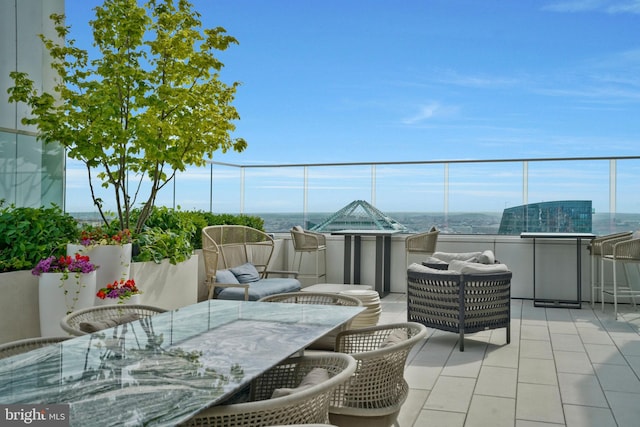 view of patio / terrace featuring outdoor dining area