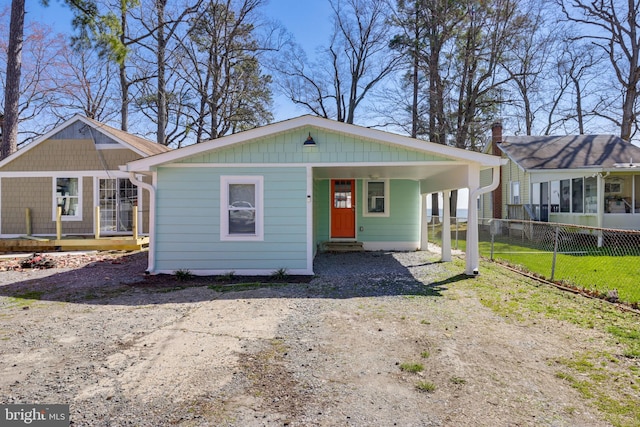 view of front of home