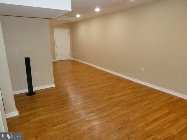 interior space with wood-type flooring