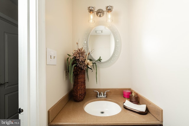 bathroom featuring vanity