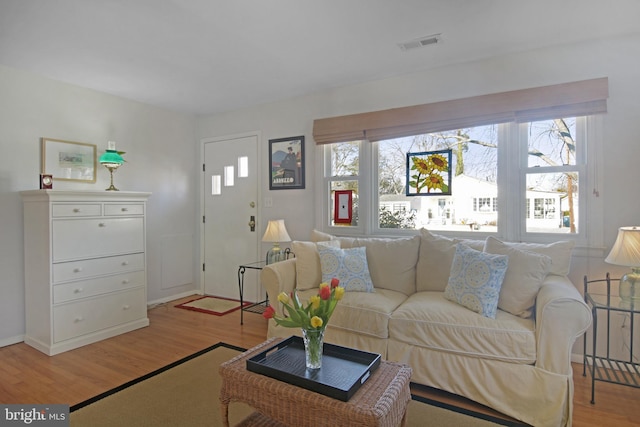 204 E Marengo, Saint Michaels, MD 21663 - living room with light hardwood / wood-style flooring and a wealth of natural light
